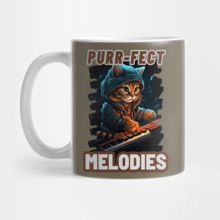 Captivating Keyboard Cat: "Purr-fect Melodies" Mug